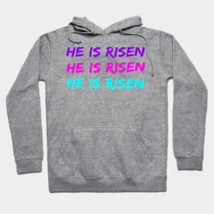 He Is Risen Cool Inspirational Easter Christian Hoodie